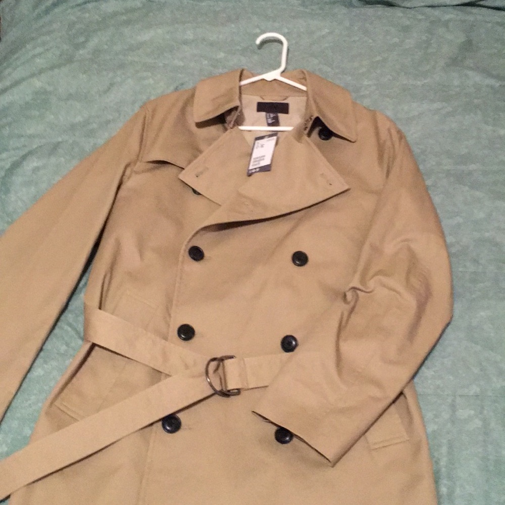 Beige trenchcoat